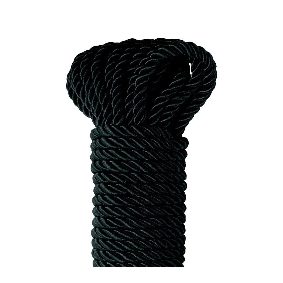 FETISH FANTASY SERIES - BLACK DELUXE SILK ROPE 9.75 M